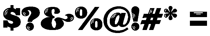 ZP Oh Yeah Sheen Font OTHER CHARS