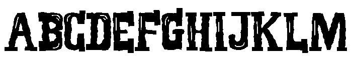 ZP Old Courage Font UPPERCASE