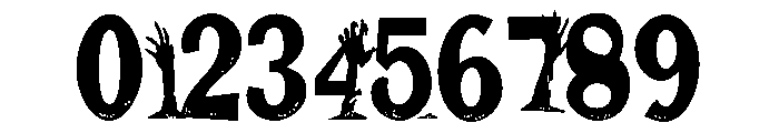 ZP Plague Condensed Font OTHER CHARS