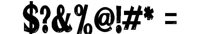 ZP Plague Condensed Font OTHER CHARS