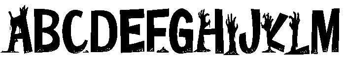 ZP Plague Condensed Font UPPERCASE