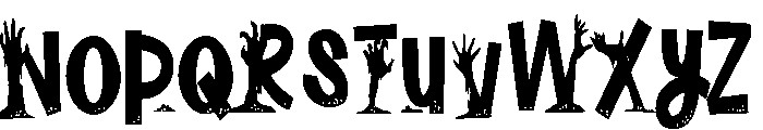 ZP Plague Condensed Font LOWERCASE