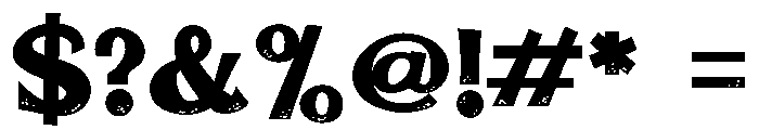 ZP Plague Expanded Font OTHER CHARS