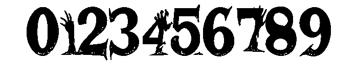 ZP Plague Returns Condensed Font OTHER CHARS