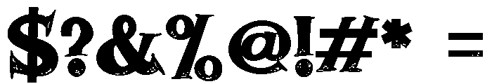 ZP Plague Returns Expanded Font OTHER CHARS