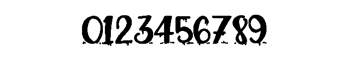 ZP Plague Returns Script Bold Font OTHER CHARS