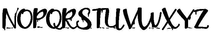 ZP Plague Returns Script Bold Font UPPERCASE