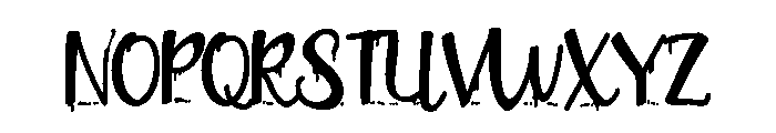 ZP Plague Returns Script Condensed Bold Font UPPERCASE