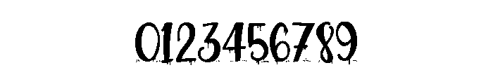 ZP Plague Returns Script Condensed Font OTHER CHARS