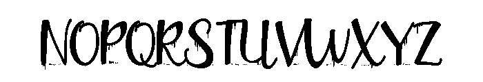 ZP Plague Returns Script Condensed Font UPPERCASE