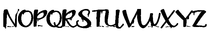 ZP Plague Returns Script Expanded Bold Font UPPERCASE