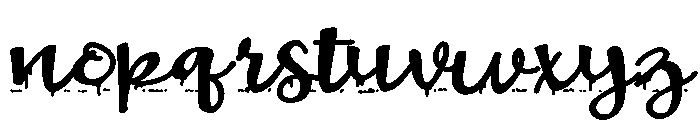 ZP Plague Returns Script Expanded Bold Font LOWERCASE