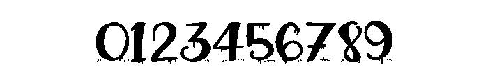 ZP Plague Returns Script Expanded Font OTHER CHARS