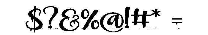 ZP Plague Returns Script Expanded Font OTHER CHARS