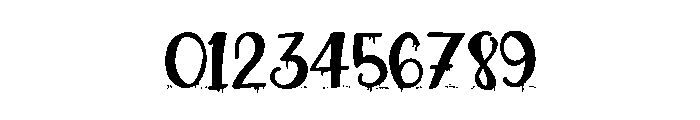 ZP Plague Returns Script Font OTHER CHARS