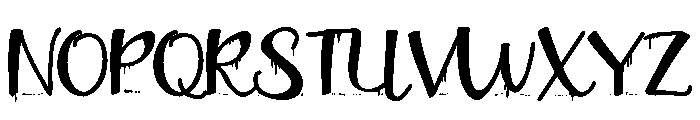 ZP Plague Returns Script Font UPPERCASE