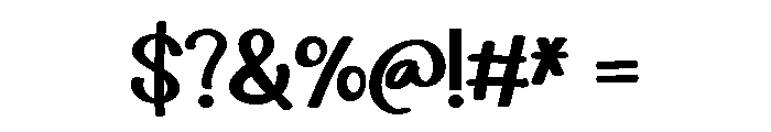 ZP Pocketful Bold Font OTHER CHARS