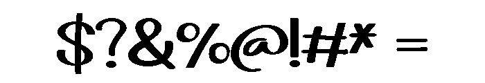 ZP Pocketful Expanded Font OTHER CHARS