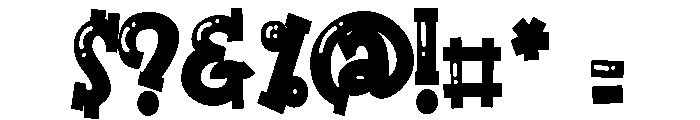 ZP Pooble Condensed Font OTHER CHARS