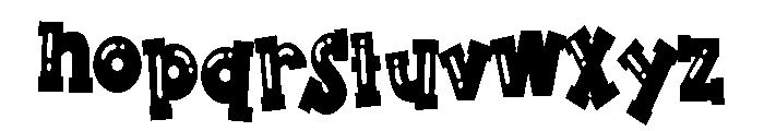ZP Pooble Condensed Font LOWERCASE