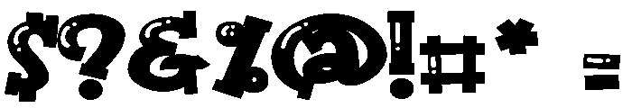 ZP Pooble Expanded Font OTHER CHARS