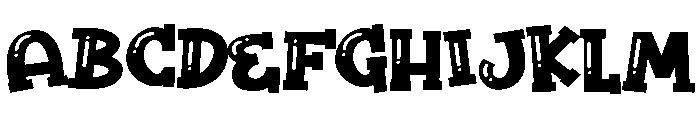 ZP Pooble Expanded Font UPPERCASE