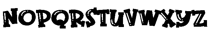 ZP Pooble Expanded Font UPPERCASE
