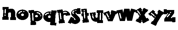 ZP Pooble Expanded Font LOWERCASE