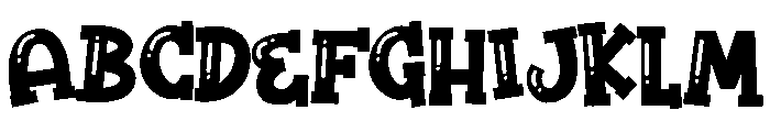ZP Pooble Font UPPERCASE