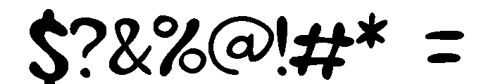 ZP Pudgie Light Font OTHER CHARS