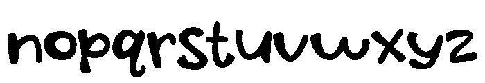 ZP Pudgie Light Font LOWERCASE