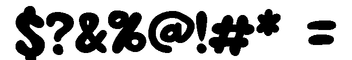 ZP Pudgie Font OTHER CHARS