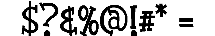 ZP Quick Draw Condensed Bold Font OTHER CHARS