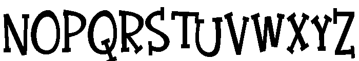 ZP Quick Draw Condensed Bold Font UPPERCASE
