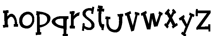 ZP Quick Draw Condensed Bold Font LOWERCASE