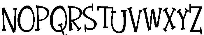 ZP Quick Draw Condensed Font UPPERCASE
