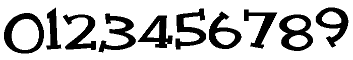 ZP Quick Draw Expanded Bold Font OTHER CHARS