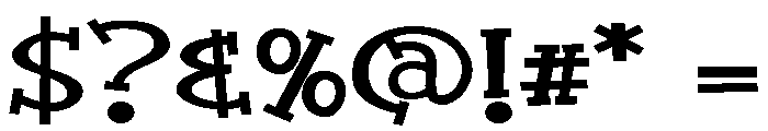 ZP Quick Draw Expanded Bold Font OTHER CHARS