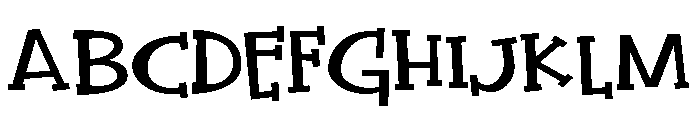 ZP Quick Draw Expanded Bold Font UPPERCASE