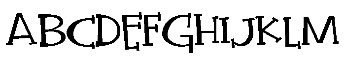 ZP Quick Draw Expanded Font UPPERCASE