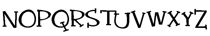 ZP Quick Draw Expanded Font UPPERCASE