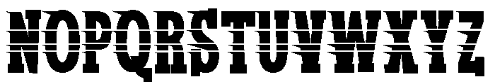 ZP Racetrack Font UPPERCASE