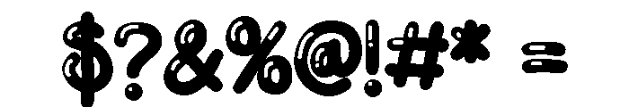 ZP Raisin Cookie Shine Font OTHER CHARS