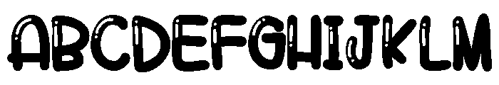 ZP Raisin Cookie Shine Font UPPERCASE