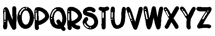 ZP Raisin Cookie Shine Font UPPERCASE