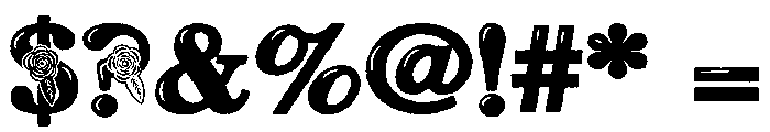ZP Red Roses Font OTHER CHARS