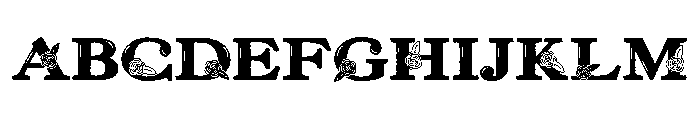 ZP Red Roses Font UPPERCASE