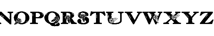 ZP Red Roses Font UPPERCASE
