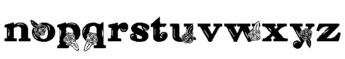 ZP Red Roses Font LOWERCASE