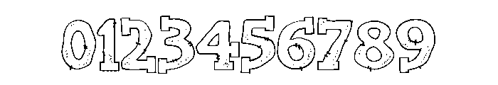 ZP Roughshod Shabby Font OTHER CHARS